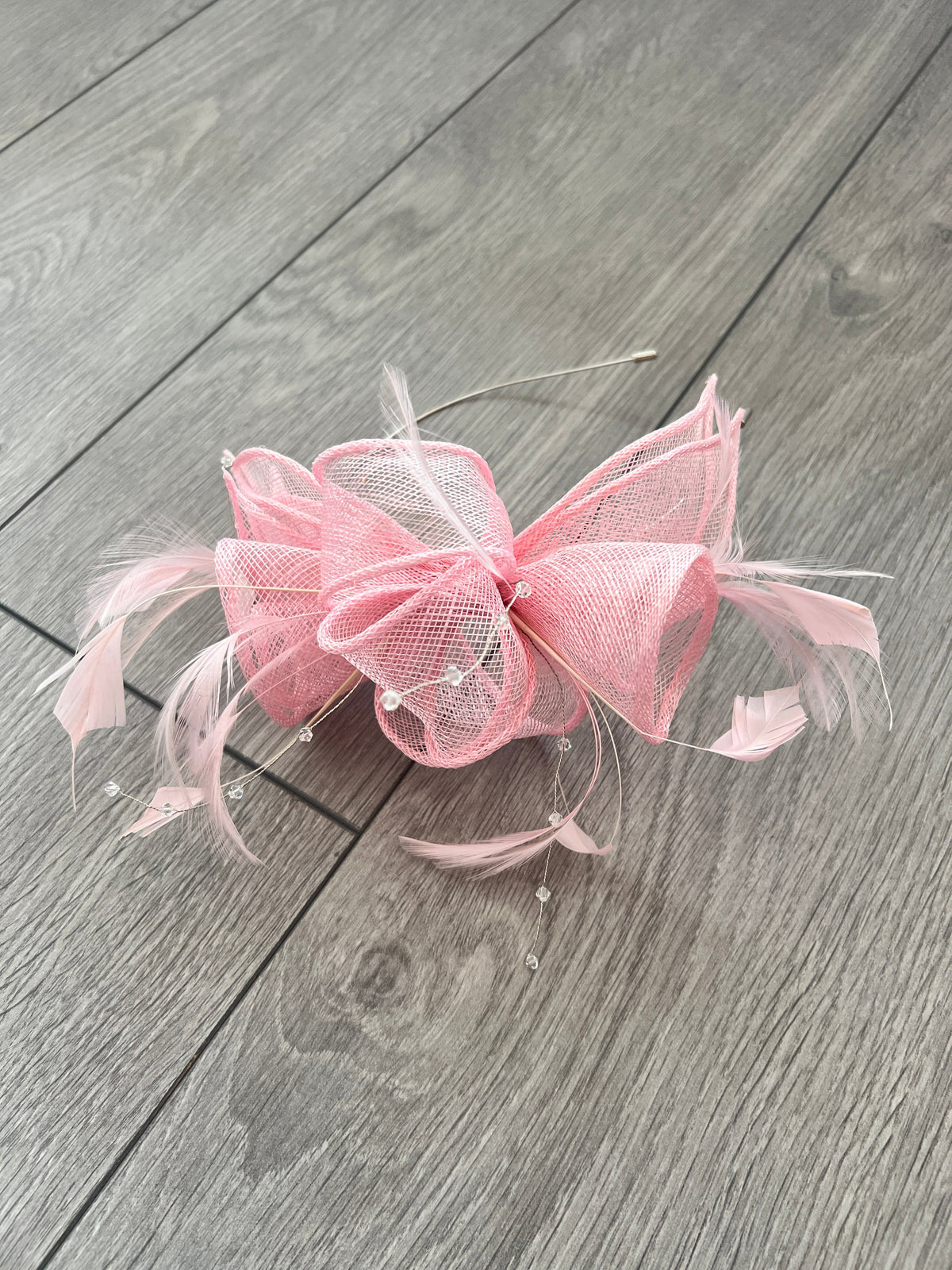 Classic Sinamay Girly Pink Fascinator-Fascinators Direct