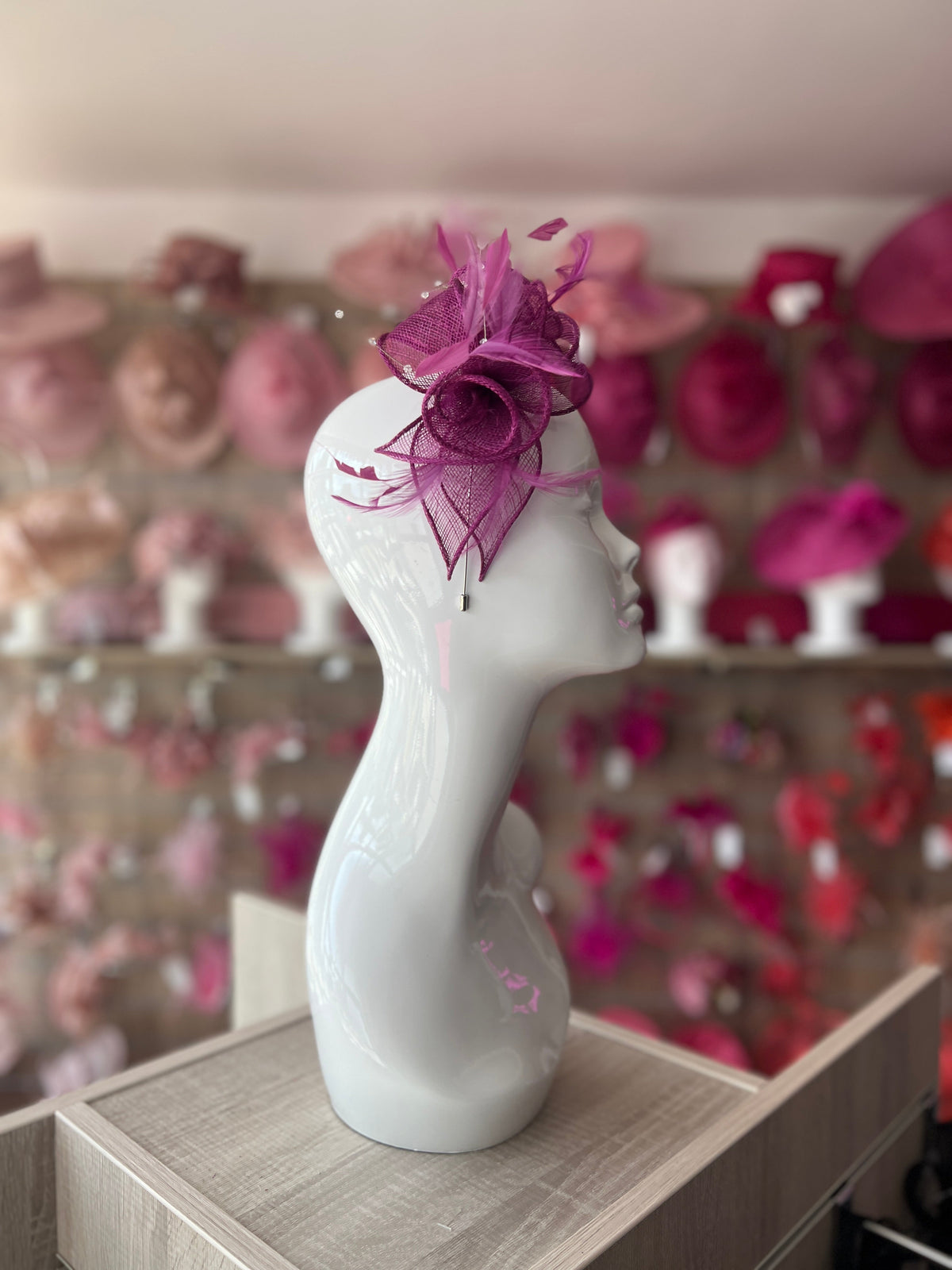 Classic Sinamay Grape Fascinator-Fascinators Direct