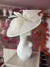 Classic Sinamay Ivory Hatinator with Bow-Fascinators Direct