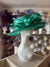 Classic Sinamay Jade Green Wedding Hat-Fascinators Direct