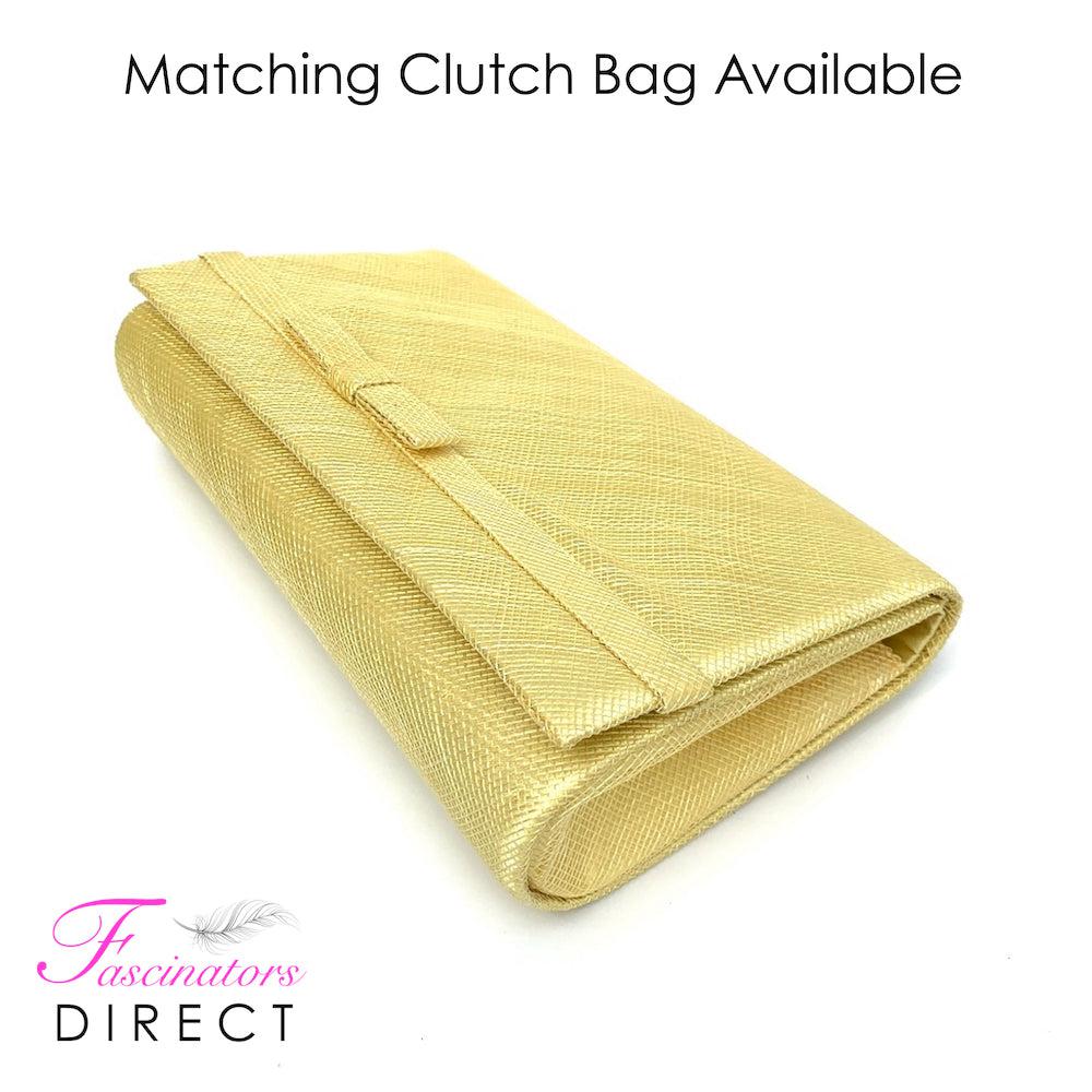 Classic Sinamay Lemon Fascinator-Fascinators Direct