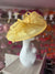 Classic Sinamay Lemon Hatinator with Bow-Fascinators Direct