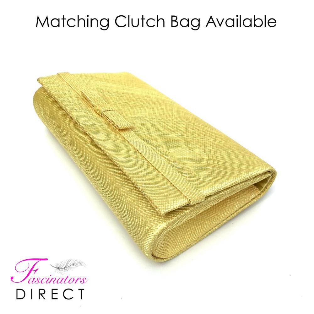 Classic Sinamay Lemon Wedding Hat-Fascinators Direct