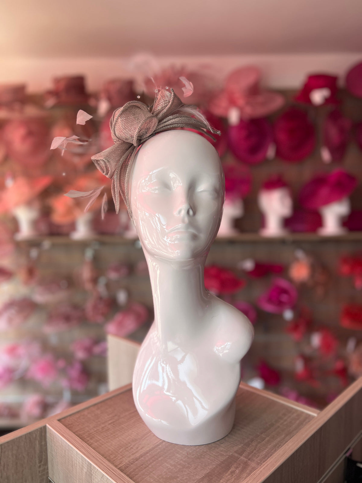 Classic Sinamay Mercury Grey Fascinator-Fascinators Direct