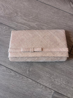 Wooden beige bag outlet CLUTCH