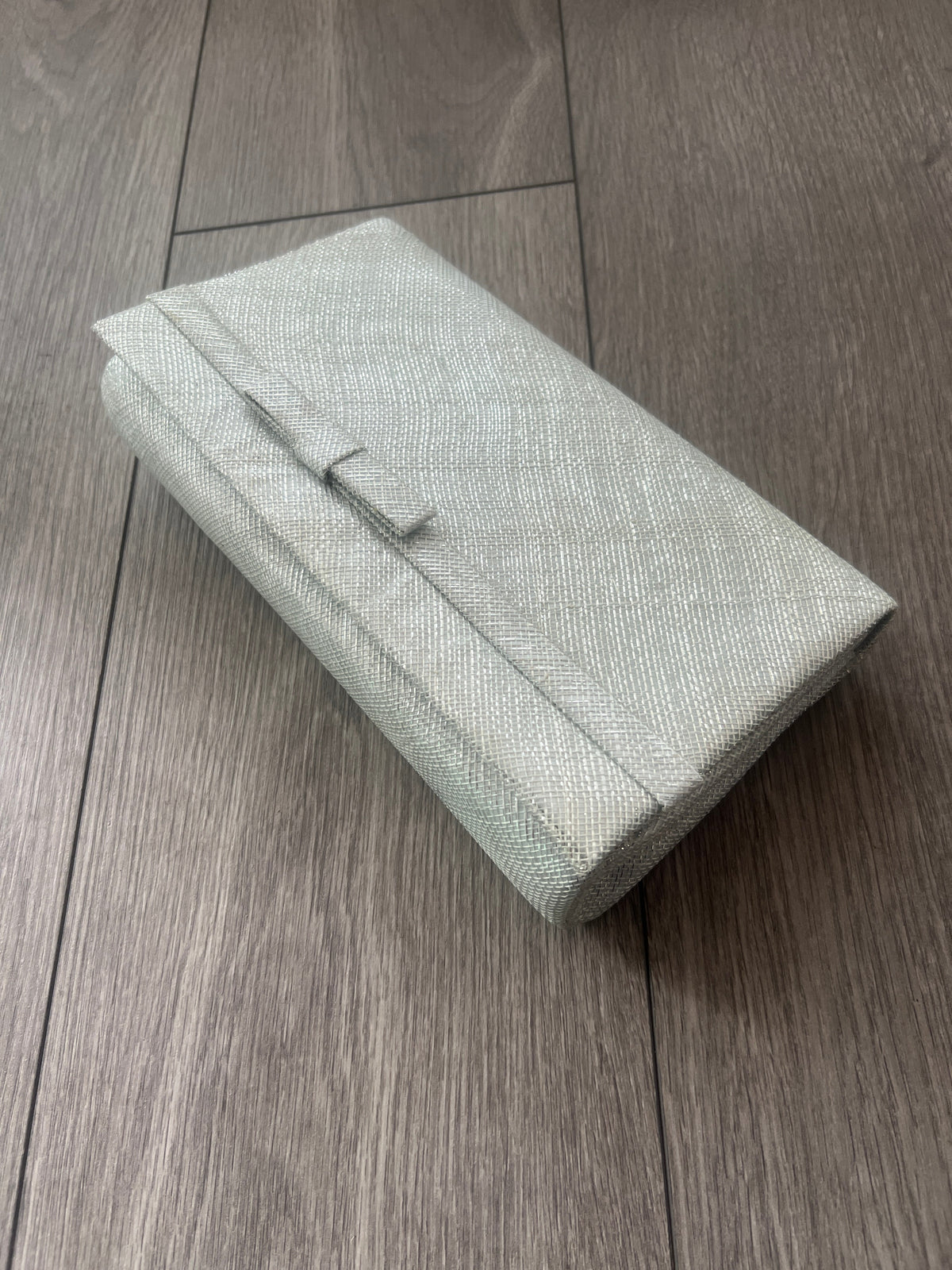 Classic Sinamay Metallic Peppermint Clutch Bag For Weddings-Fascinators Direct