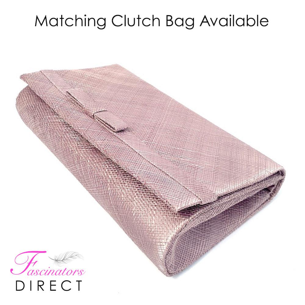 Classic Sinamay Mink Fascinator-Fascinators Direct