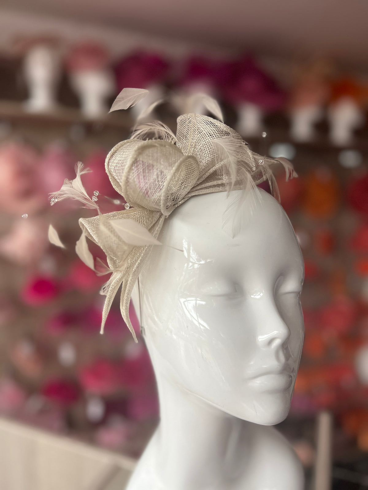 Classic Sinamay Mist Fascinator-Fascinators Direct