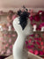 Classic Sinamay Navy Fascinator-Fascinators Direct