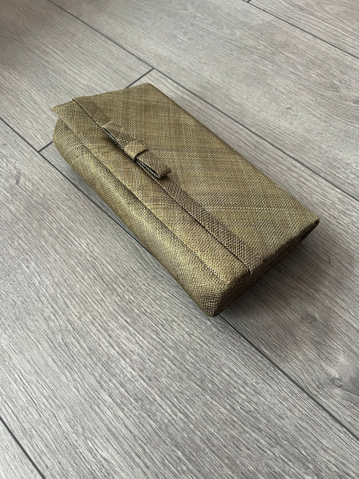 Classic Sinamay Olive Clutch Bag For Weddings-Fascinators Direct