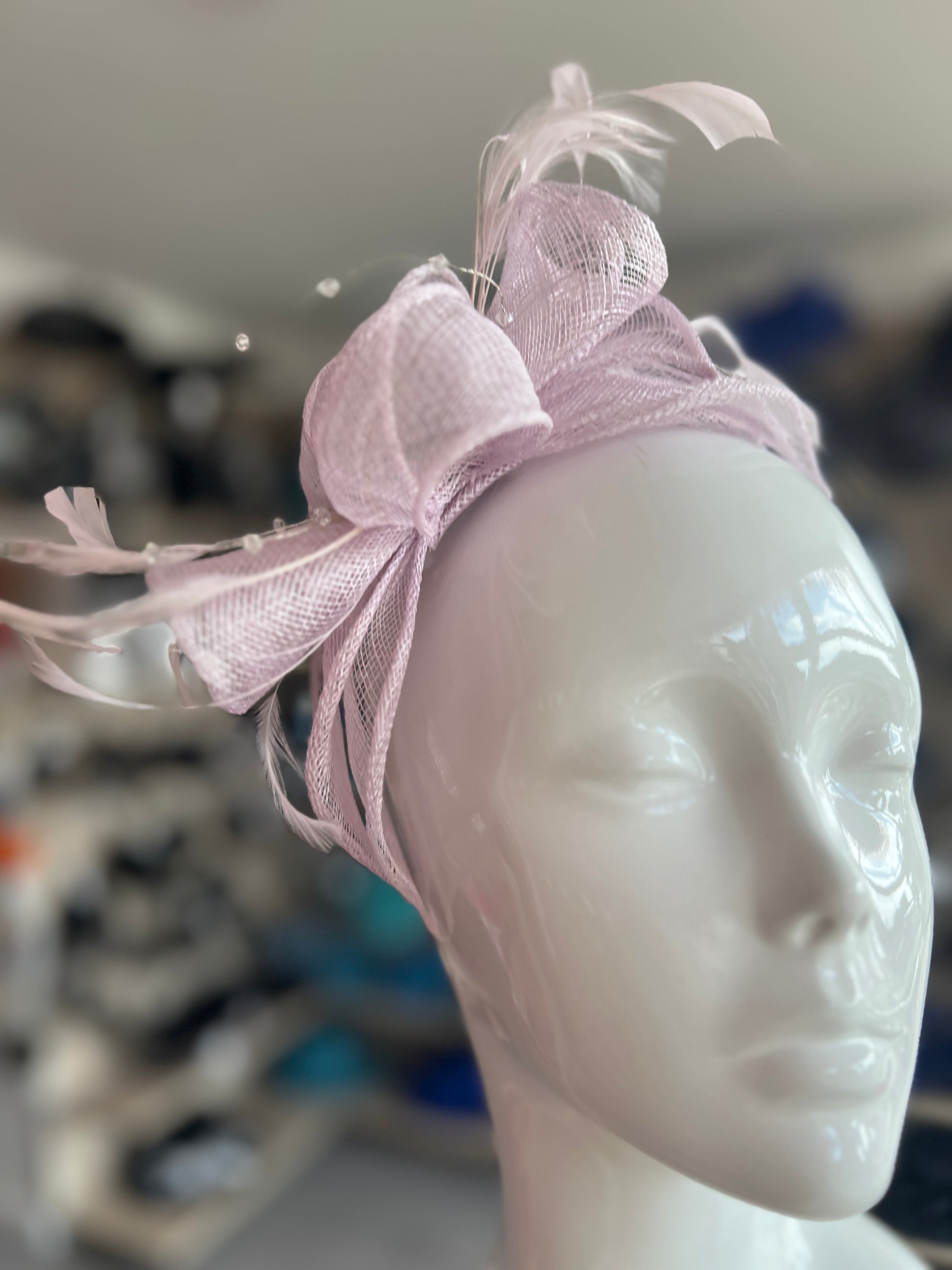 Classic Sinamay Orchid Fascinator-Fascinators Direct