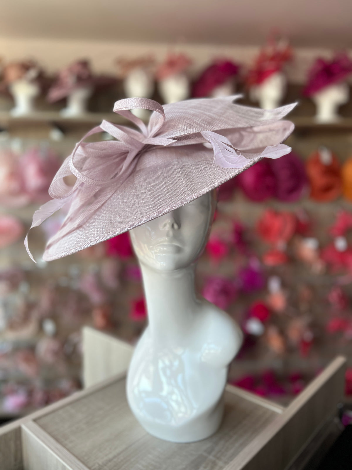 Classic Sinamay Orchid Hatinator with Bow-Fascinators Direct