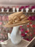 Classic Sinamay Pale Gold Wedding Hat-Fascinators Direct