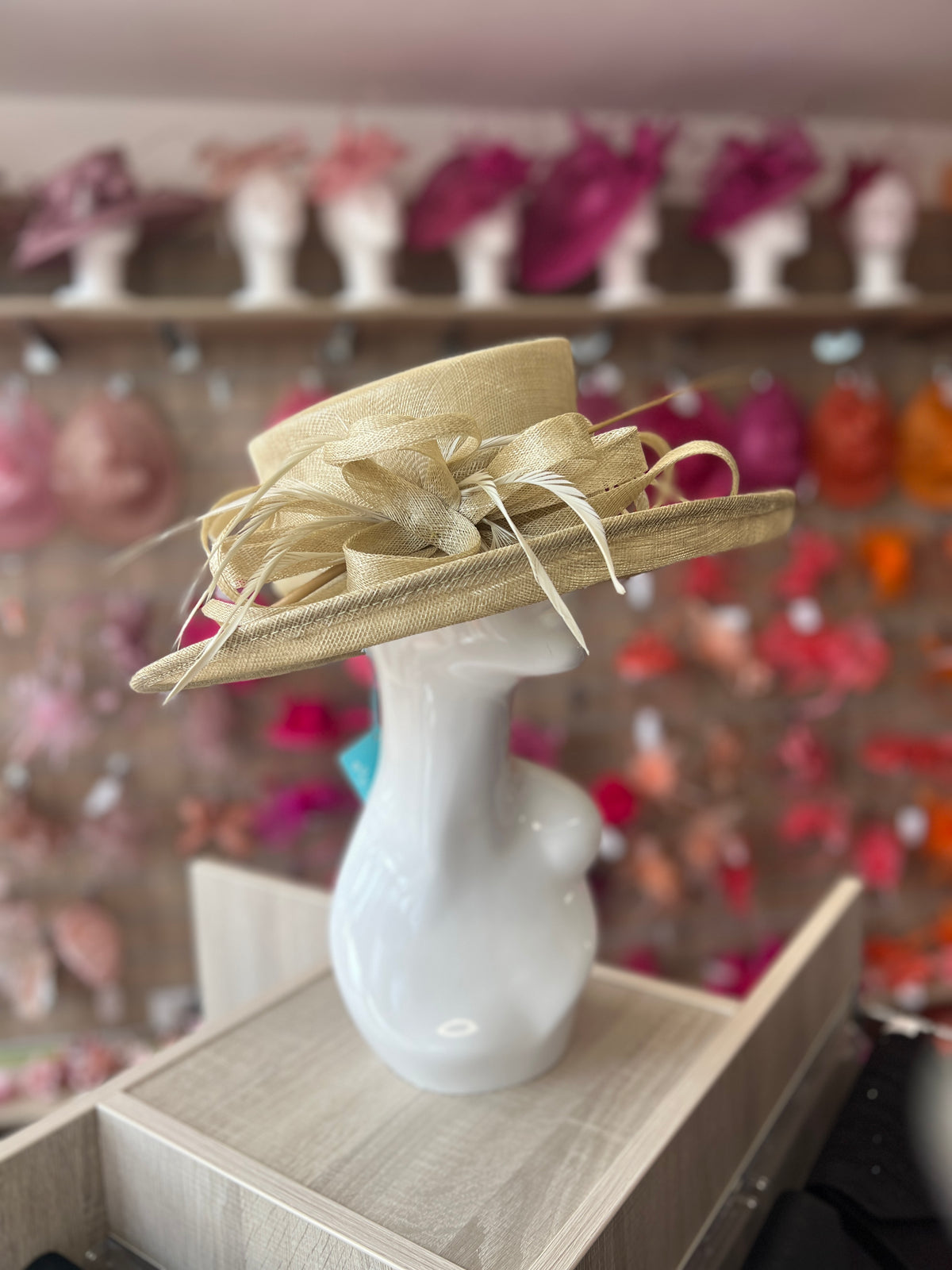 Classic Sinamay Pistachio Wedding Hat-Fascinators Direct
