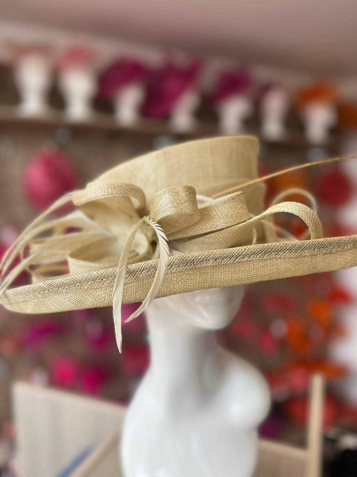 Classic Sinamay Pistachio Wedding Hat-Fascinators Direct