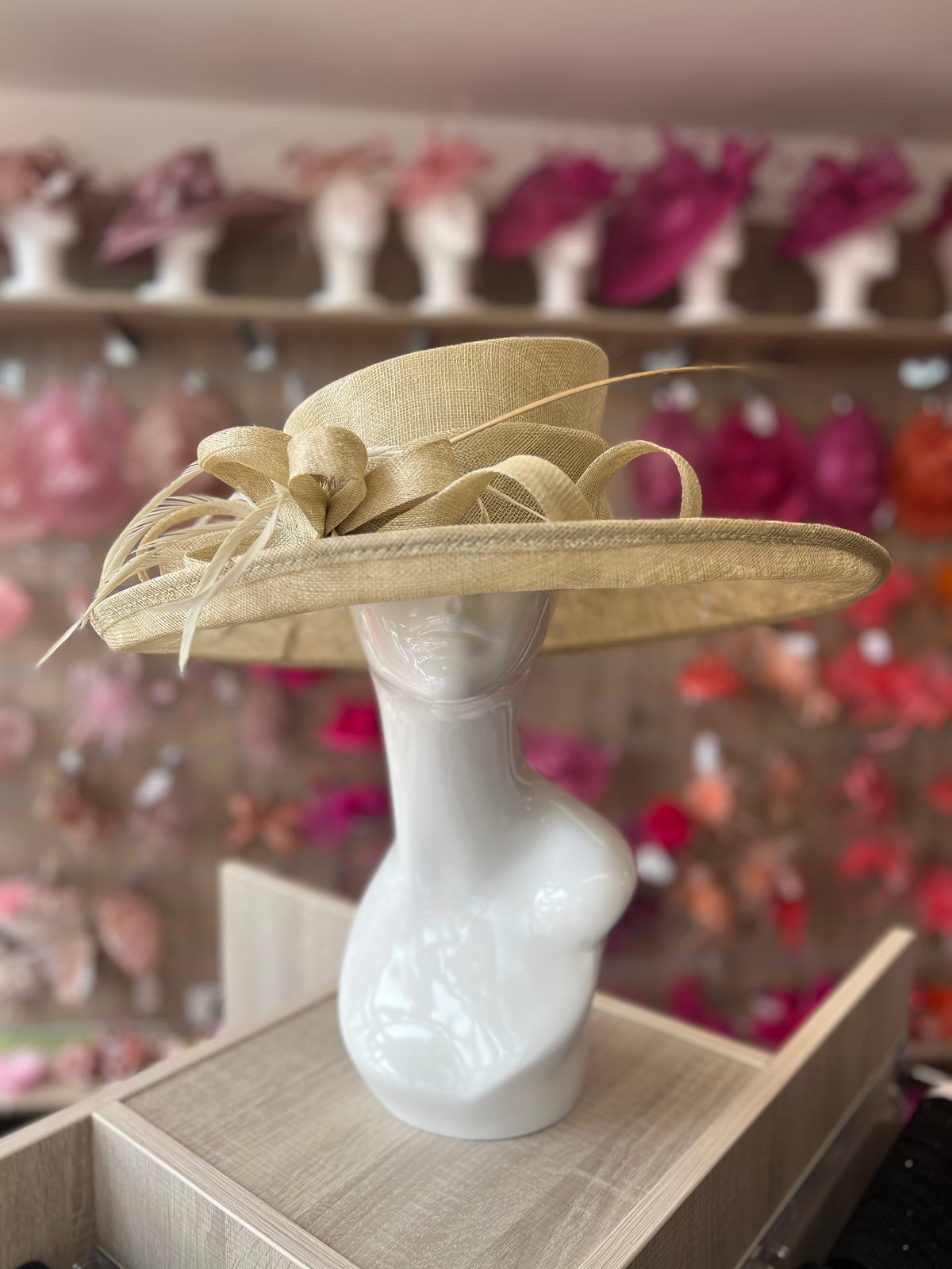 Classic Sinamay Pistachio Wedding Hat-Fascinators Direct