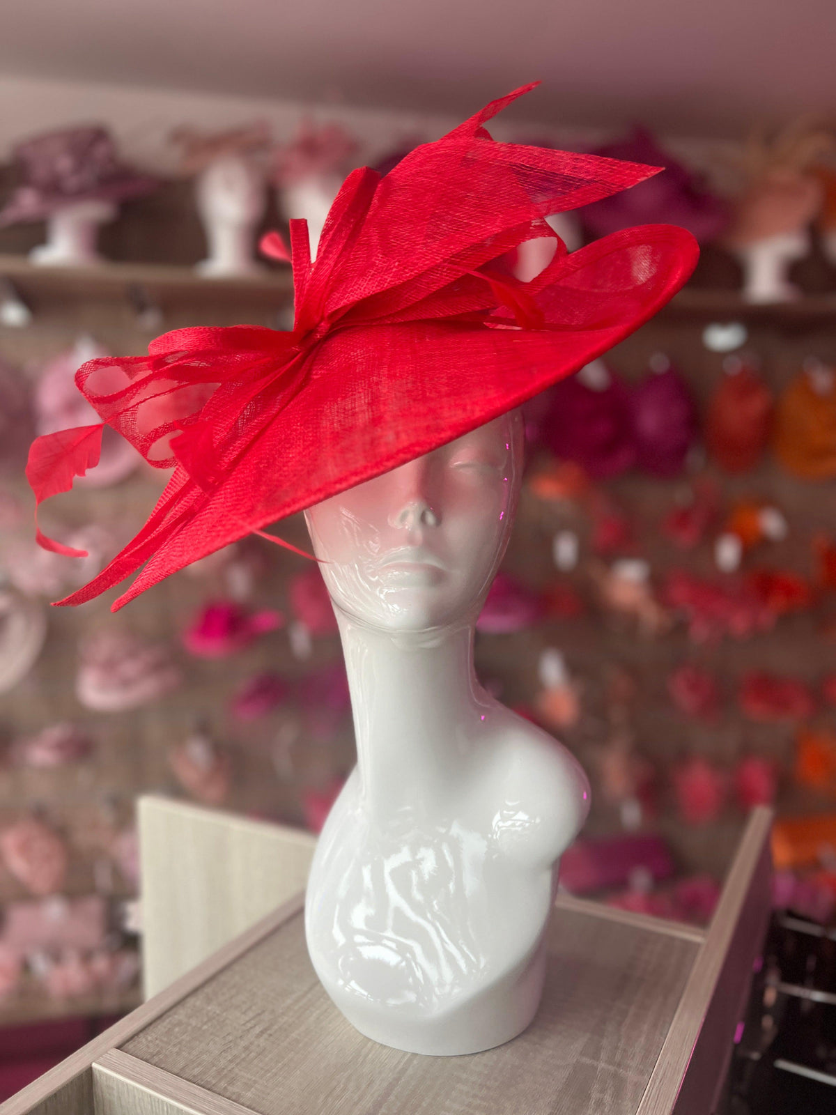 Classic Sinamay Poppy Hatinator with Bow-Fascinators Direct