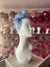 Classic Sinamay Powder Blue Fascinator-Fascinators Direct