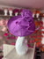 Classic Sinamay Purple Hatinator with Bow-Fascinators Direct