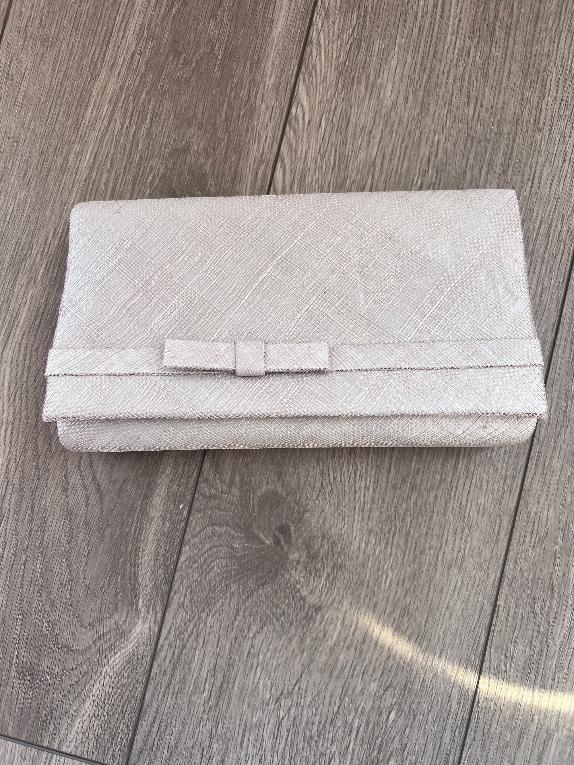 Classic Sinamay Quartz Clutch Bag for Weddings-Fascinators Direct