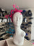 Classic Sinamay Raspberry Fascinator-Fascinators Direct