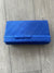 Classic Sinamay Sapphire Blue Clutch Bag For Weddings-Fascinators Direct