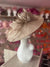 Classic Sinamay Taupe Hatinator with Bow-Fascinators Direct