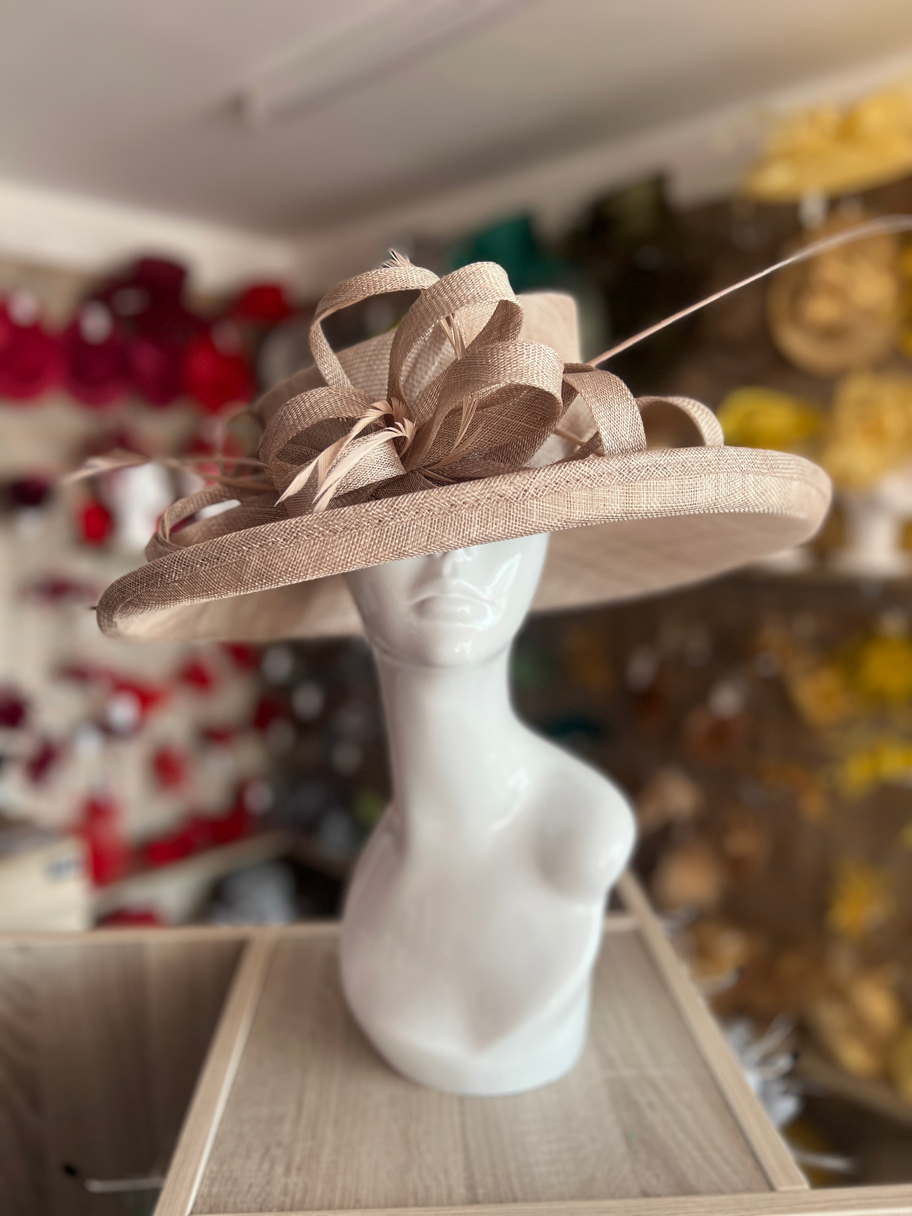 Taupe occasion hats on sale