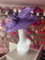 Classic Sinamay Violet Hatinator with Bow-Fascinators Direct