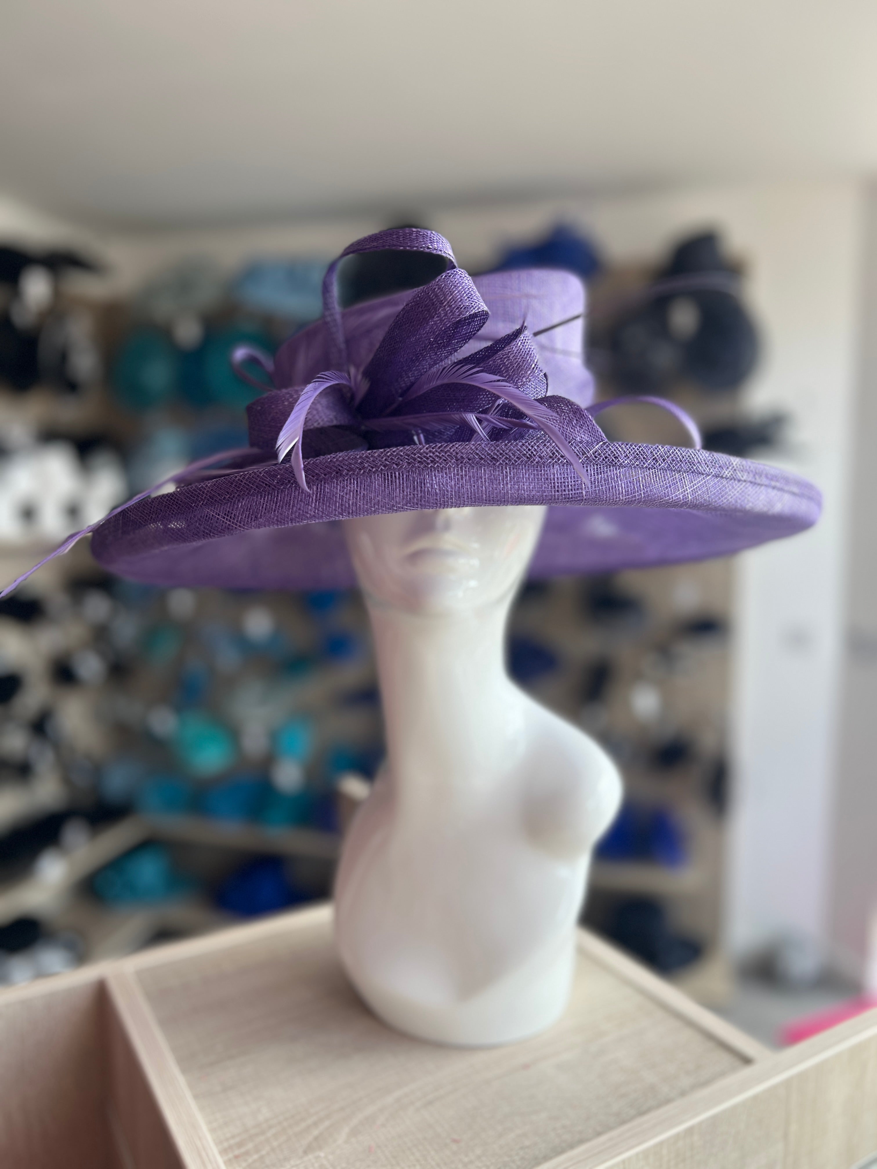 Fascinator Headband Purple Wedding Hats And Fascinators Classic