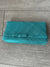 Classic Sinamay Winter Teal Clutch Bag For Weddings-Fascinators Direct