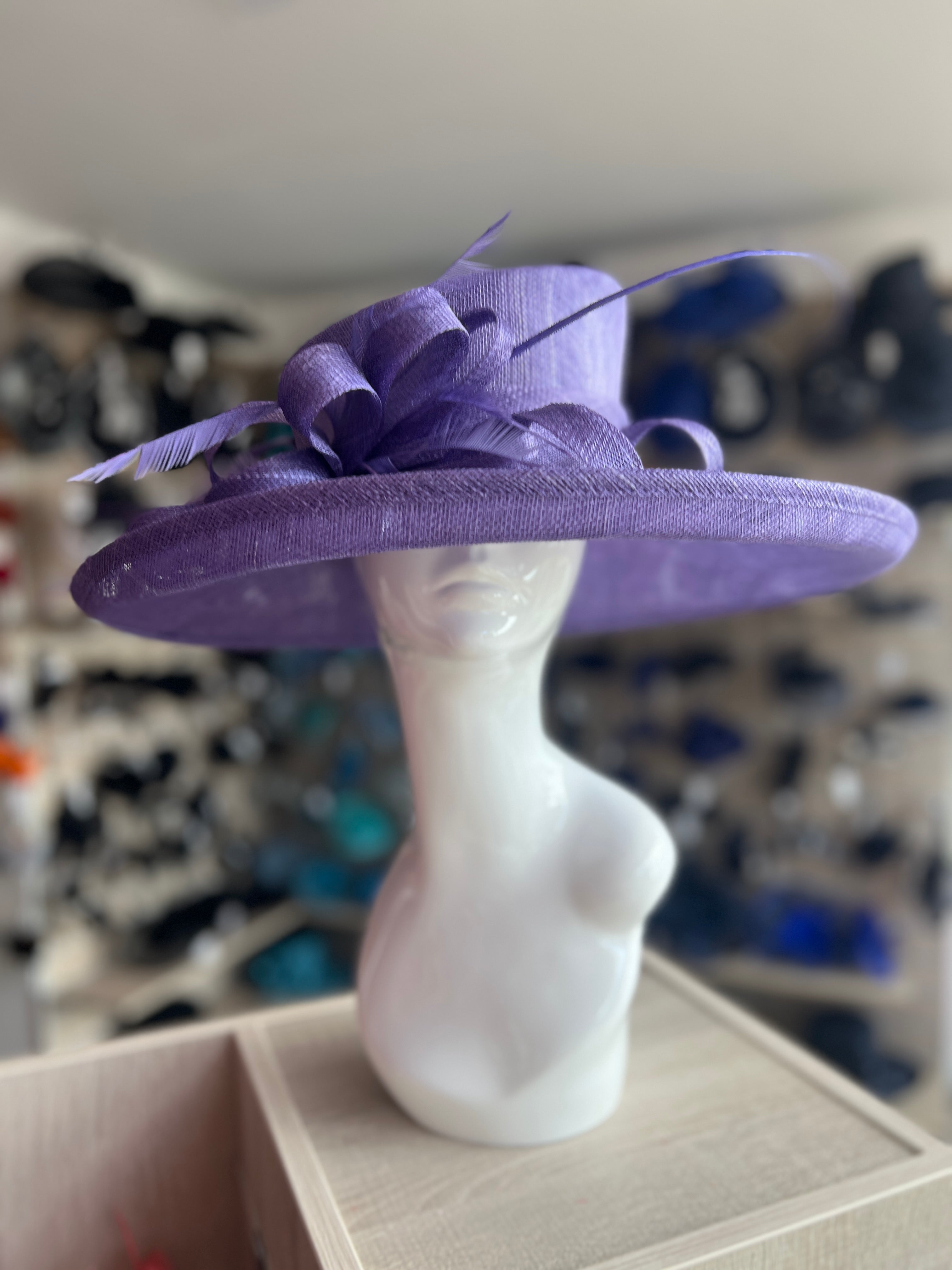 Lilac occasion hats on sale