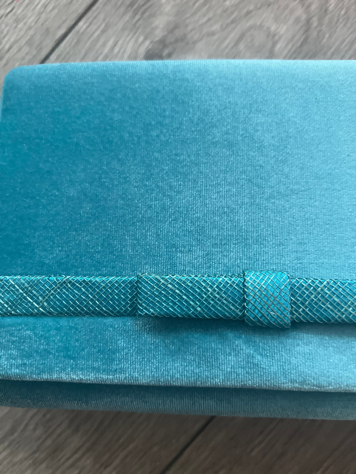 Classic Velvet Azure Clutch Bag For Weddings-Fascinators Direct