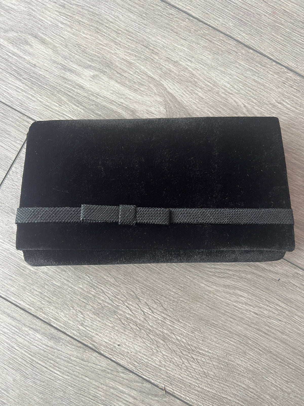 Classic Velvet Black Clutch Bag For Weddings-Fascinators Direct