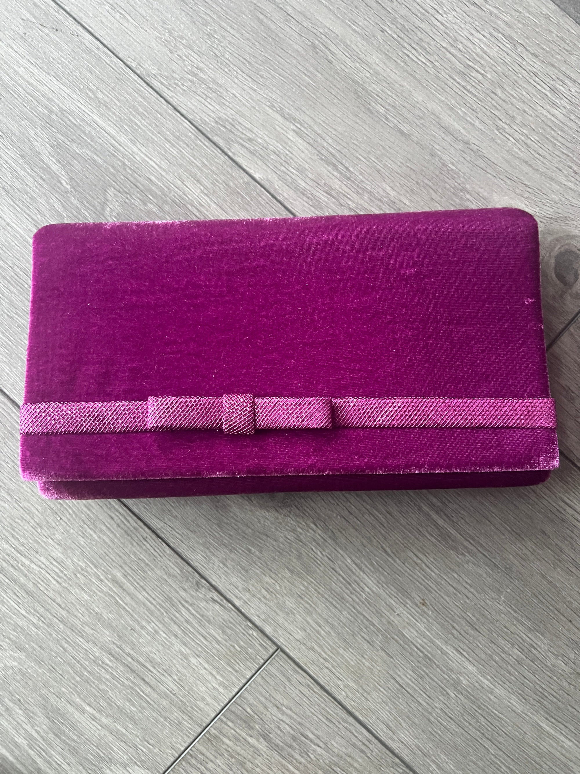 Classic Velvet Grape Clutch Bag For Weddings-Fascinators Direct