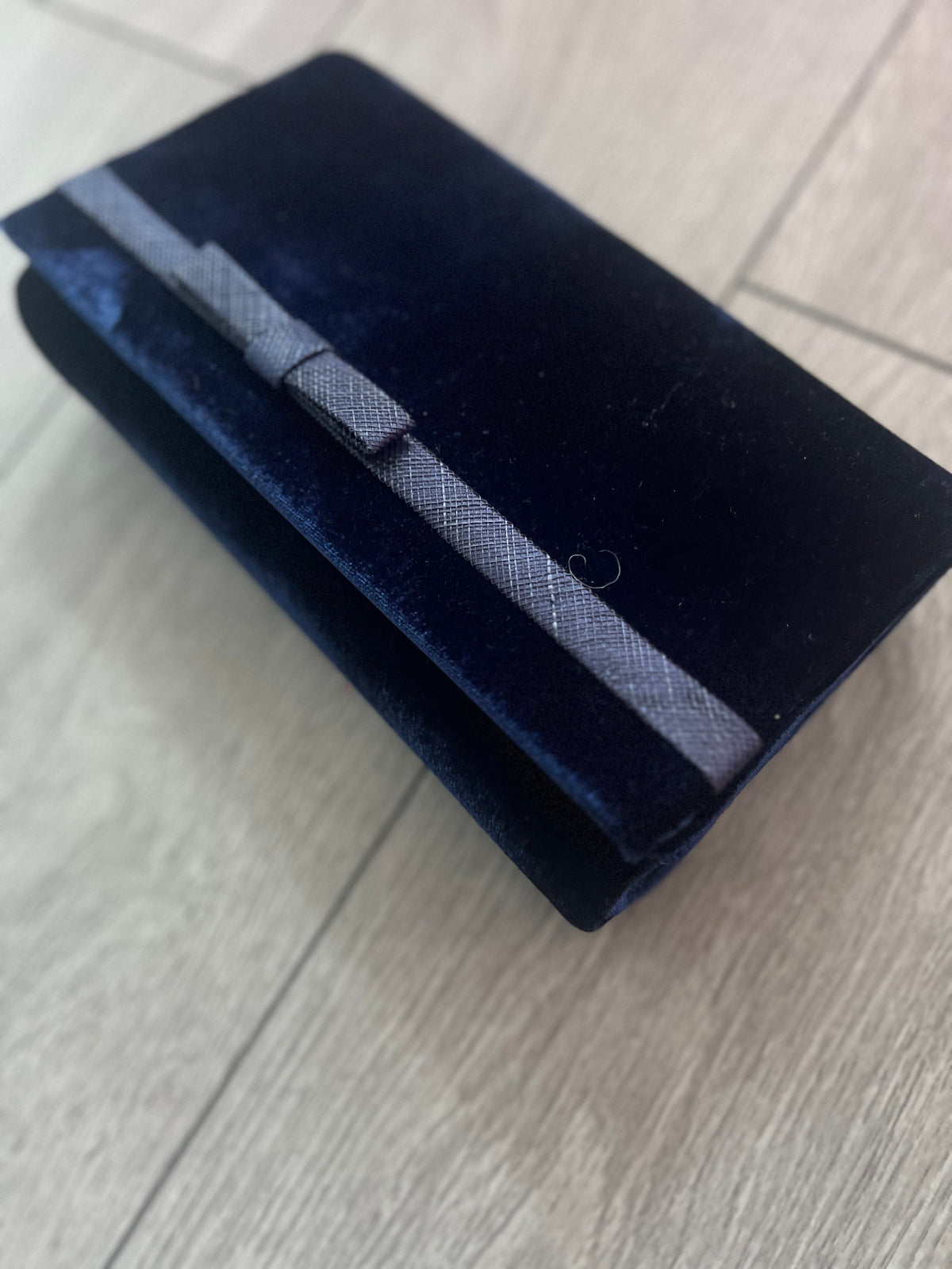 Classic Velvet Navy Clutch Bag For Weddings-Fascinators Direct