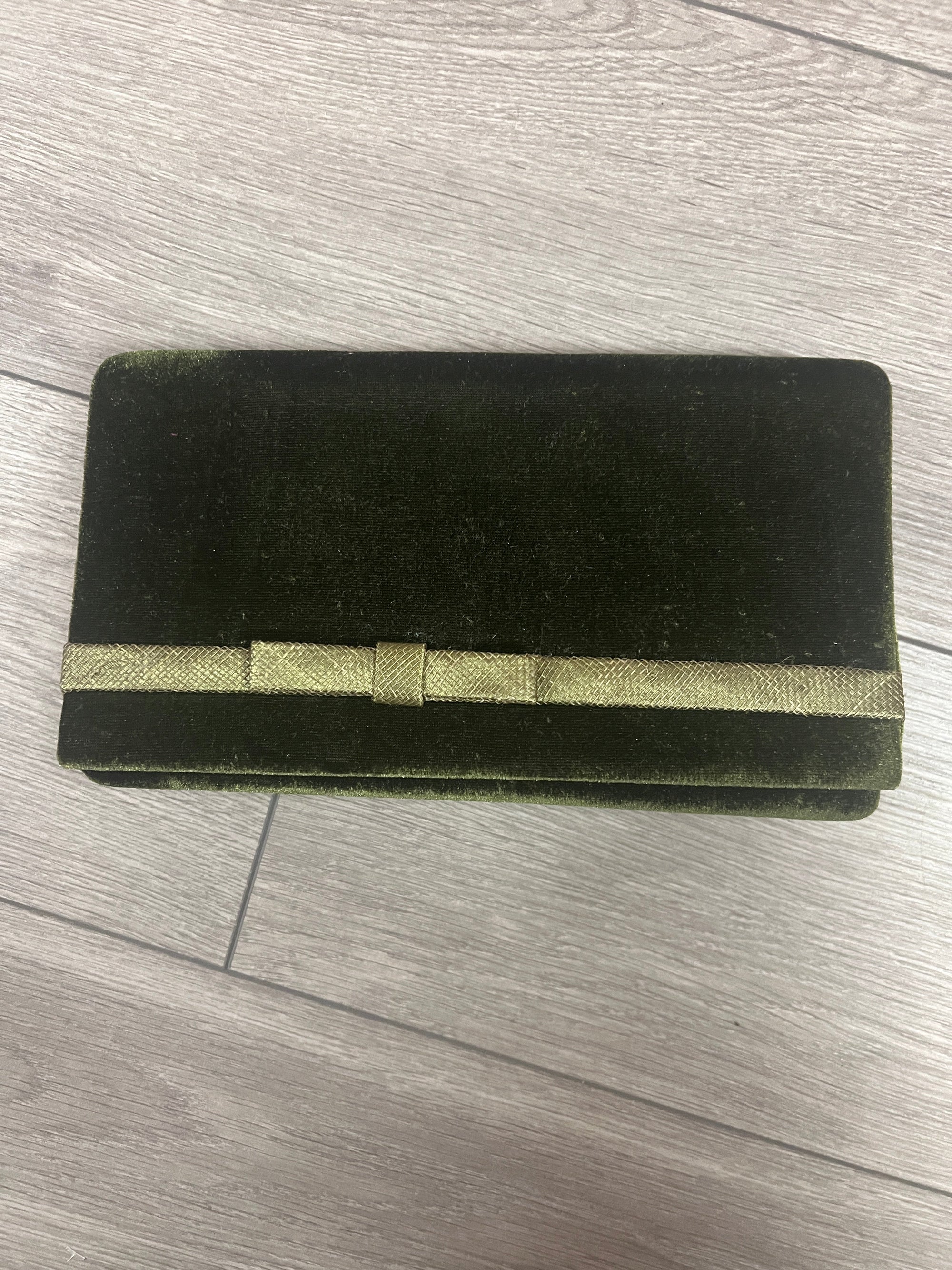 Classic Velvet Olive Clutch Bag For Weddings-Fascinators Direct