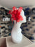 Clip In Red Hair Fascinator with Flower & Loops-Fascinators Direct