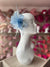 Clip On Light Blue Fascinator with Loops & Feather Flower-Fascinators Direct