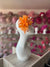 Clip On Orange Fascinator with Loops & Feather Flower-Fascinators Direct