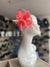 Clip On Salmon Fascinator with Loops & Feather Flower-Fascinators Direct