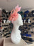 Clip in Pink Fascinator with Twin Feather Quills-Fascinators Direct