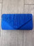 Cobalt Blue Envelope Clutch Bag with Crystal Rhinestones-Fascinators Direct