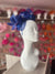 Cobalt Blue Large Loop Crinoline & Satin Headband Fascinator-Fascinators Direct