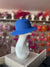 Cobalt Blue Straw Hat-Fascinators Direct