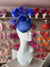 Contoured Sapphire Pillbox Fascinator Hat-Fascinators Direct