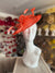 Coral Teardrop Disc Fascinator-Fascinators Direct