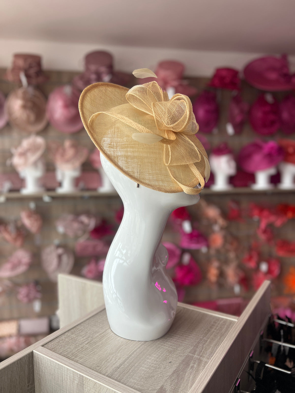 Corn Teardrop Disc Fascinator-Fascinators Direct
