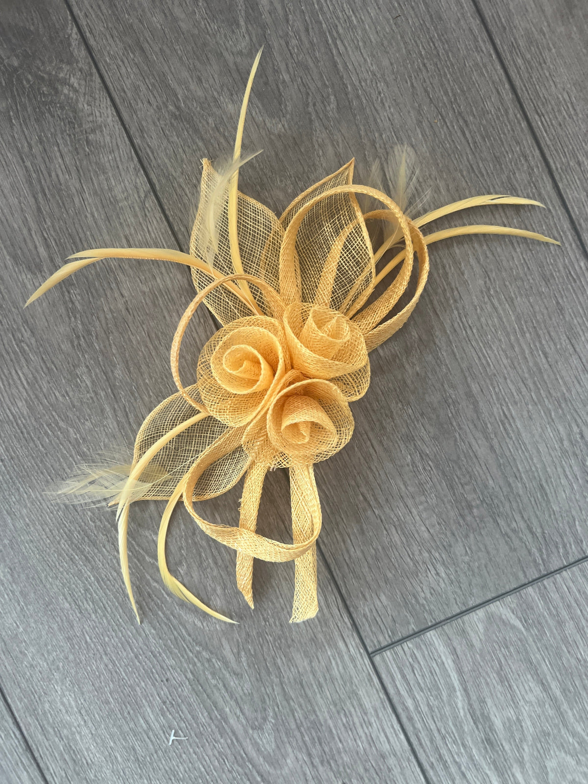 Corn Yellow Flower Fascinator Headband-Fascinators Direct