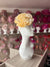 Cream Large Satin Rose Flower Fascinator-Fascinators Direct